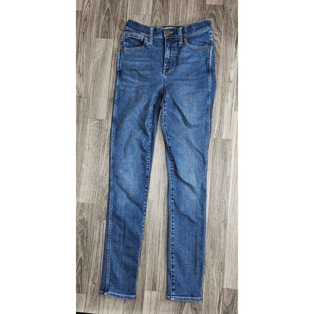 Madewell Womens Size 24 T‎ High Rise Skinny Pockets Denim Blue Jeans